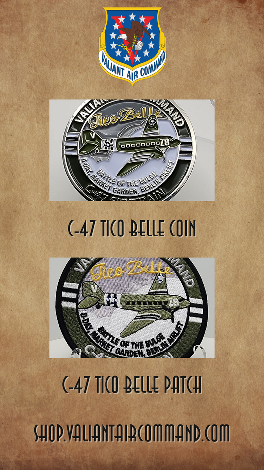 VAC - C-47 Tico Belle - Challenge Coin / VAC - C-47 - Tico Belle - Patch