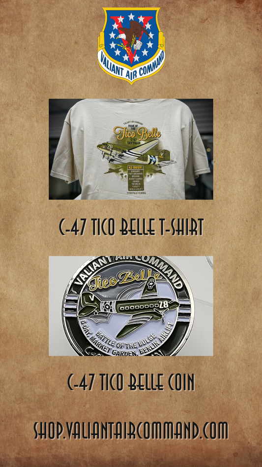 VAC - C-47 Tico Belle - T-shirt / VAC - C-47 - Tico Belle - Challenge Coin